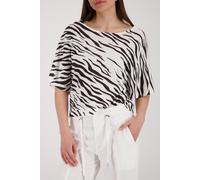 monari - Pullover mit Tigermuster coffee gemustert - Gr. - 36