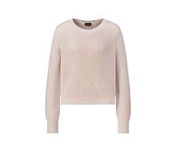 monari - Basic-Strickpullover mit Lurex rosewater - Gr. - 44
