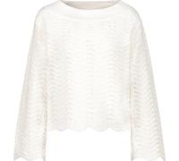 MONARI Pullover Wellen-Struktur in Weiß, Größe 44