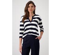 monari - Ringel-Sweatshirt deep ocean ringel - Gr. - 44