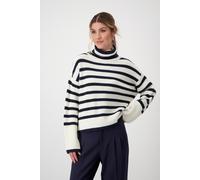 monari - Ringelpullover off-white ringel - Gr. - 40