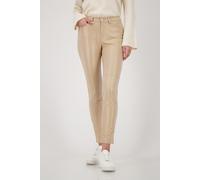 monari - Röhrenhose in Lederoptik cognac - Gr. - 44