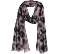 monari - Leichter Schal mit Leomuster milk chocolate gemustert - Gr. - OS
