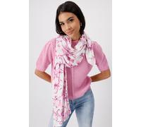 monari - Schal mit Blumenmuster bubblegum gemustert - Gr. - OS