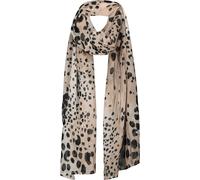 Monari - Schal mit Leoprint cashmere gemustert - Gr. - OS