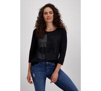 Monari - Schirt mit tonigem Print schwarz - Gr. - 38