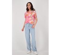 monari - T-Shirt mit Blumenprint coral pink gemustert - Gr. - 42
