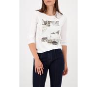 Rundhals-Shirt 3/4-Arm Monari weiss 42
