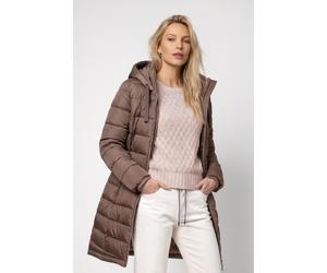 monari - Steppmantel mit Lurex taupe - Gr. - 36