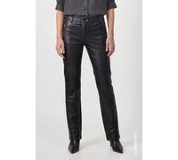 monari - Straight Leg Hose mit Lederoptik schwarz - Gr. - 42
