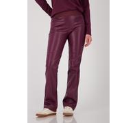 monari - Straight-Leg-Lederhose bordeaux - Gr. - 40