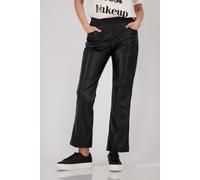 monari - Straight Leg Leder Hose schwarz - Gr. - 40