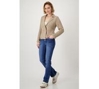 monari Strickblazer in Hellbraun - Größe 40 | Damenjacken