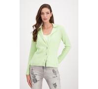 monari - Strickblazer mit Reiskorn-Struktur pastell green - Gr. - 40