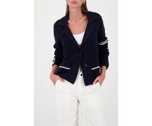 monari - Strickblazer mit Streifendetails marine - Gr. - 38