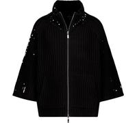 MONARI Strickcape mit tonigen Pailletten schwarz - 40