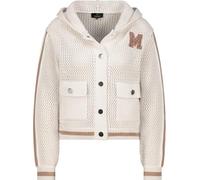 Monari Strickjacke mit Ajour-Struktur beige Größe 36