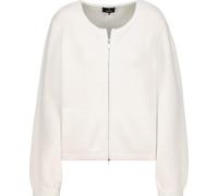 Monari Flauschige Strickjacke Creme Größe 42