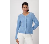 Monari - Strickjacke aus Bändchengarn spring water - Gr. - 36