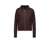 monari - Strickjacke mit Cornelly-Muster black coffee - Gr. - 40