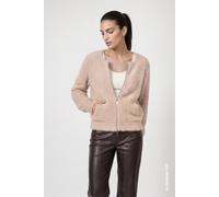 monari - Strickjacke mit flauschiger Haptik cappuccino - Gr. - 44