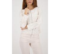 monari - Strickjacke mit Jacquard-Muster champagne beige gemustert - Gr. - 36