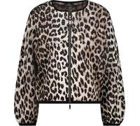 monari - Strickjacke mit Leopardenmuster schwarz gemustert - Gr. - 38