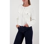 Strickjacke MONARI, Damen, Gr. 46, off, weiß, Strick, Obermaterial: 86% Baumwolle, 14% Polyester, unifarben, regular fit normal, Rundhals, Bündchen, Strickjacken Strickjacke, Rundhalsausschnitt, Regul