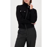 Monari - Strickjacke mit Pattentaschen schwarz - Gr. - 38