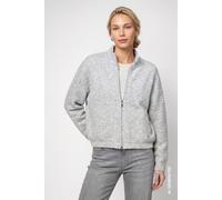 monari - Strickjacke mit Reißverschluss light grey melange - Gr. - 34