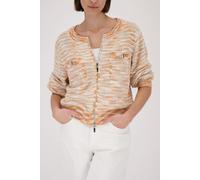 monari - Strickjacke mit Webstruktur champagne beige - Gr. - 36