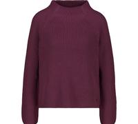 Monari Strickpullover Pullover Basic Perlfang Damen Gr. 44 Rot 50% Baumwolle/50% Polyacryl Rundhals