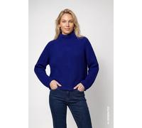 monari - Strickpullover aus Chenillegarn royal blue - Gr. - 42