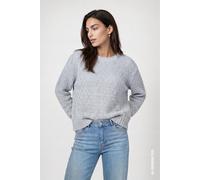 monari - Strickpullover mit Ajour-Struktur cold sky - Gr. - 46