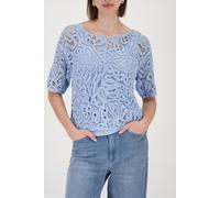 Strickpullover MONARI, Damen, Gr. 34, hellblau, Strick, Obermaterial: 100% Viskose, unifarben, regular fit taillenbedeckt, Rundhals, eingesetzt Rippstrickbündchen, Pullover Strickpullover, Regular fit