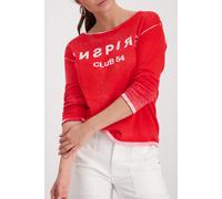 monari - Strickpullover mit gespiegeltem Druck chilli pepper - Gr. - 40