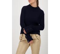 monari - Strickpullover mit Knopfdetail night sky - Gr. - 44