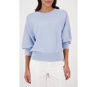 Monari Strickpullover mit Lurex hellblau Größe 40