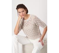 monari - Strickpullover mit Lurex warm sand - Gr. - 42