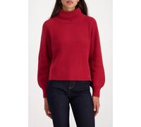 monari - Strickpullover mit Seitenschlitzen chimney red - Gr. - 42