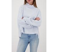 monari - Strickpullover mit Seitenschlitzen ice blue - Gr. - 38