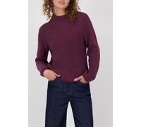 monari - Strickpullover mit Stehkragen bordeaux - Gr. - 44