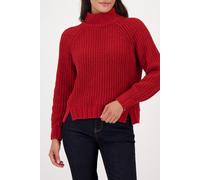 monari - Strickpullover mit Stehkragen chimney red - Gr. - 46