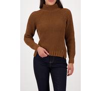 monari - Strickpullover mit Stehkragen whisky - Gr. - 42