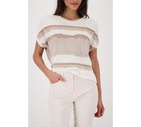 monari - Strickpullover mit Strukturmix champagne beige - Gr. - 42