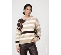 monari - Strickpullover mit weicher Haptik antique white - Gr. - 40