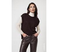 monari - Strickpullunder mit Lurex black coffee - Gr. - 38