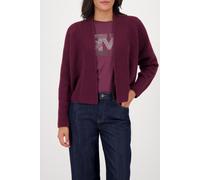 monari - Stricküberwurf mit Rippenstruktur bordeaux - Gr. - 46