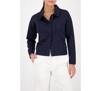 Sweatjacke MONARI, Damen, Gr. 44, marine, Sweatware, Obermaterial: 96% Polyester, 4% Elasthan, unifarben, regular fit normal, Rundhals, eingesetzt Bündchen, Sweatjacken Sweatjacke, Hemdkragen, große B