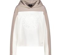 Monari - Sweatshirt mit Prägedruck und Strasssteinen off-white - Gr. - 38